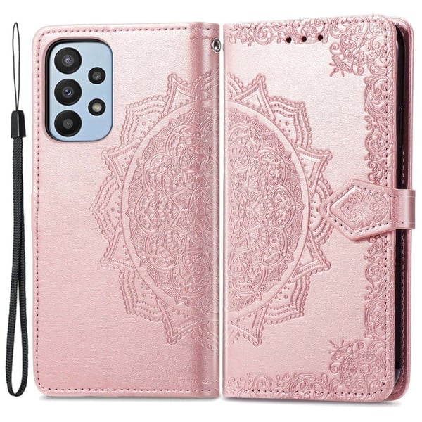 Mandala Samsung Galaxy A23 læderetui - Pink