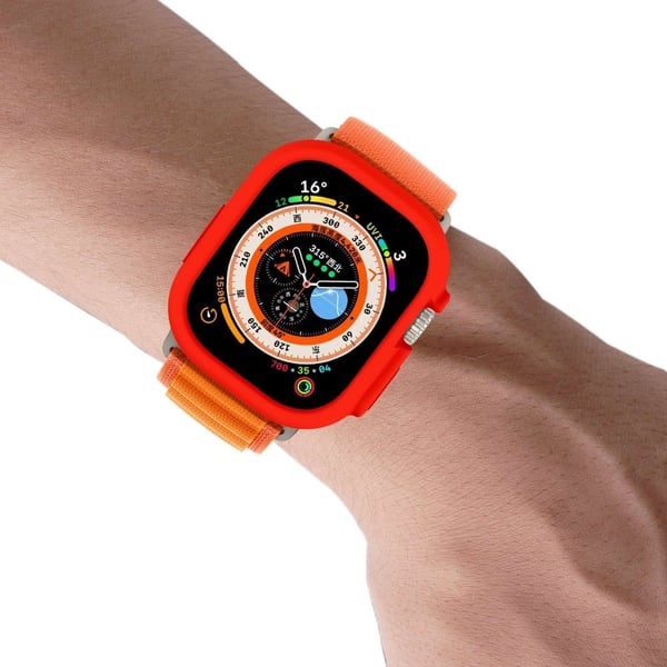 Apple Watch Ultra-överdrag i godisfärg - Röd