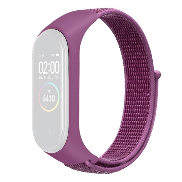 Xiaomi Mi Band 7 / 6 / 5 nylon klokkerem - Pitaya Rød