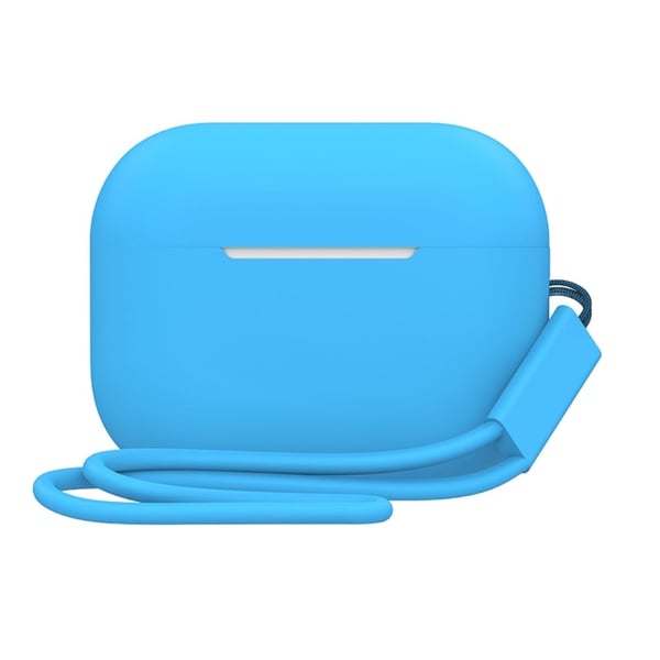 2.0mm AirPods Pro 2 silikonikotelo hihnalla - Taivaansininen