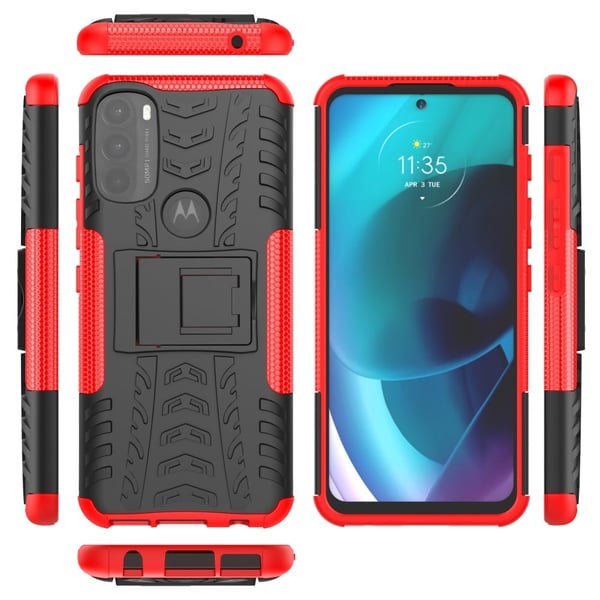 Offroad Motorola Moto G71 5G deksel - Rød