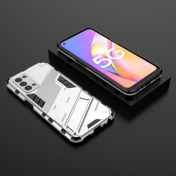 Støtsikkert hybriddeksel for OnePlus Nord N200 5G - Hvit