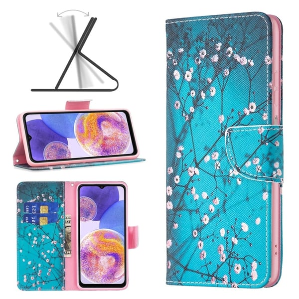 Wonderland Samsung Galaxy A73 flip-etui - Plommeblomst