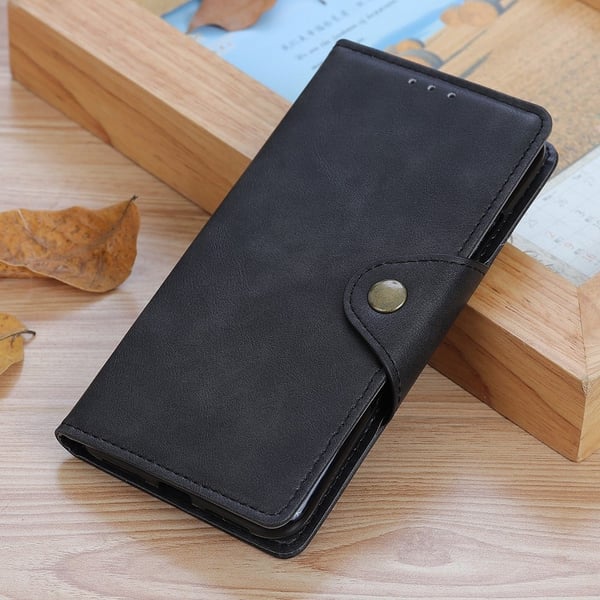 Alpha Motorola Moto G22 flip etui i lær - Svart