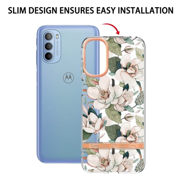 Supertynt og slitesterkt softcover for Motorola Moto G41 / G31 - Grønn Gardenia