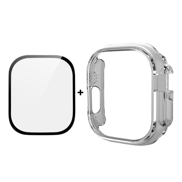 HAT PRINCE Apple Watch Ultra suojakotelo näytönsuojalla - Läpinäkyvä HAT PRINCE Apple Watch Ultra suojakotelo näytönsuojalla - Läpinäkyvä