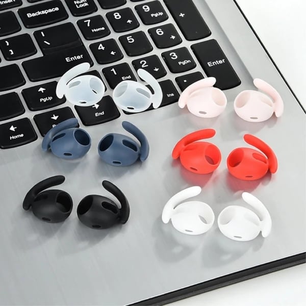 1 par AirPods Pro 2 silikondeksel - Hvit