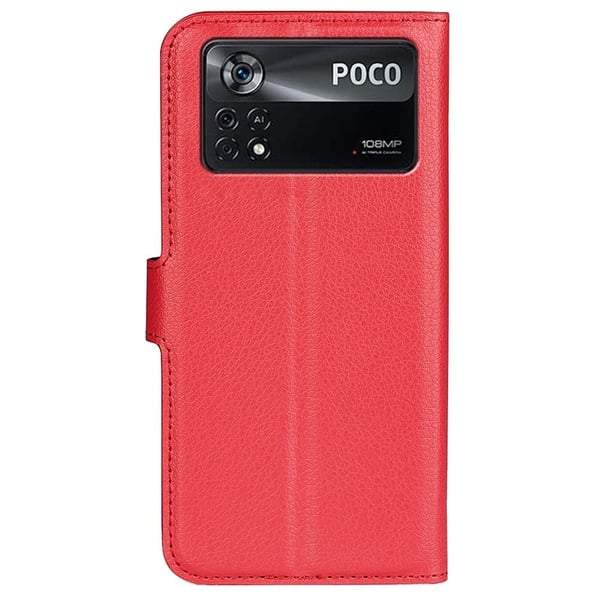 Classic Xiaomi Poco X4 Pro 5G flip etui - Rød