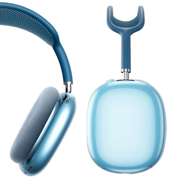 Beskyttelsesetui til Airpods Max-hovedtelefoner - Gennemsigtig Blå