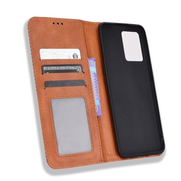 Bofink Vintage Realme 9 Pro Plus lærveske - Brun