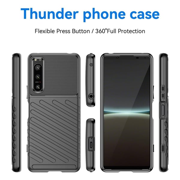 Thunder Sony Xperia 5 IV Suojakotelo - Musta