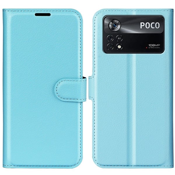 Classic Xiaomi Poco X4 Pro 5G flip etui - Blå