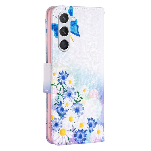 Wonderland Samsung Galaxy S23 Flip Etui - Sommerfugl og Blomster