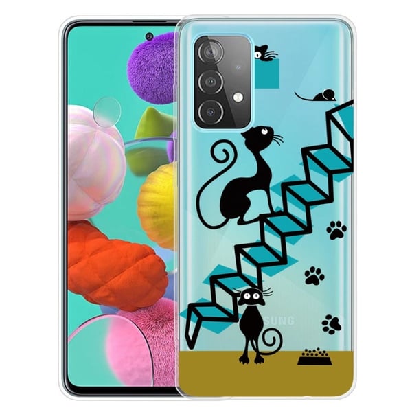 Deco Samsung Galaxy A23 deksel - Svart Katt