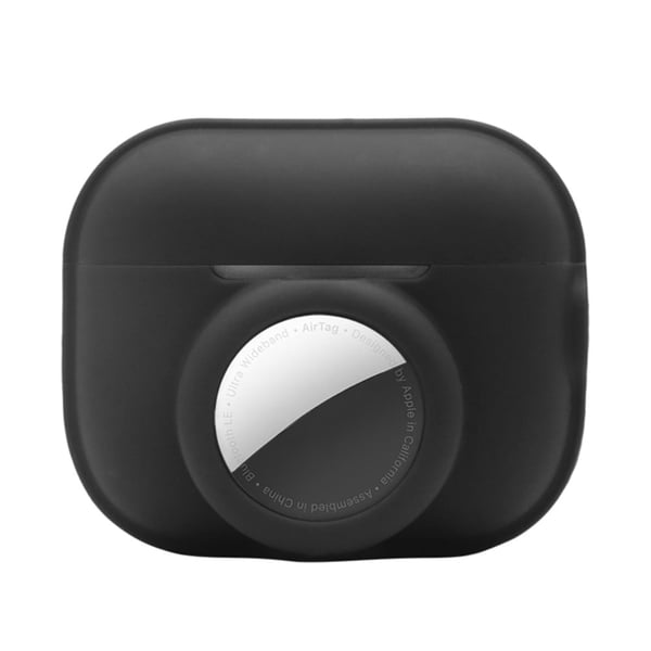 AirPods Pro 2 / AirTags silikonikotelo - Musta