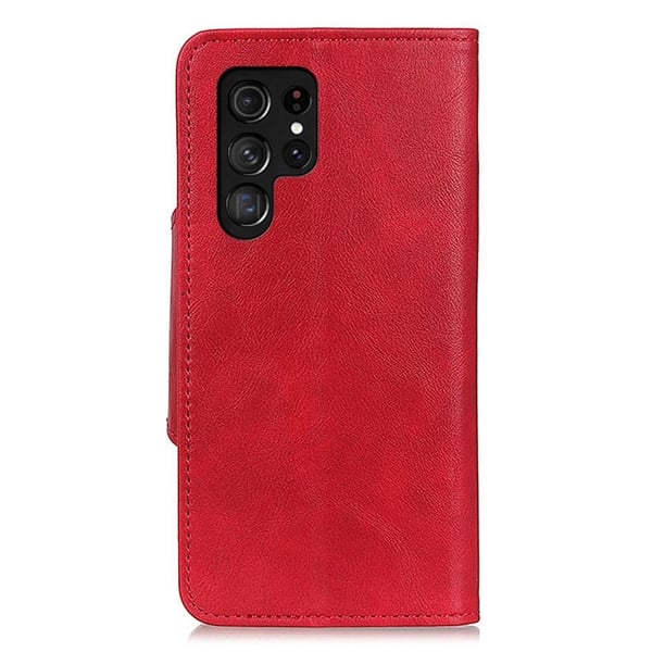 Alpha Samsung Galaxy S23 Ultra Flip Etui - Rød