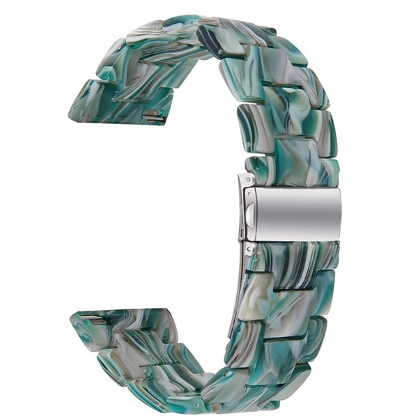 20 mm glat resin urrem til Garmin-ur - Blændende Grøn