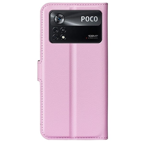 Classic Xiaomi Poco X4 Pro 5G flip etui - Rosa