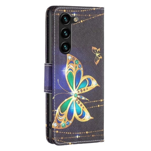 Wonderland Samsung Galaxy S23 Plus Flippetui - Jewelry Sommerfugl