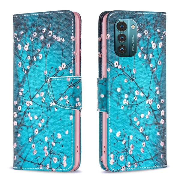 Wonderland Nokia G11 / Nokia G21 flip etui - Blommeblomst