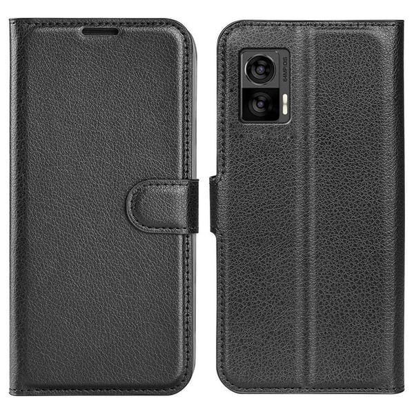 Classic Motorola Edge 30 Neo Flippetui - Svart