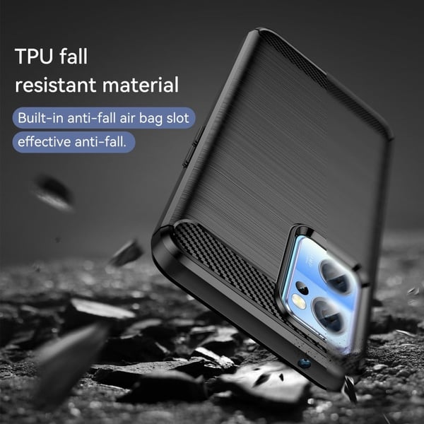 Carbon Flex OnePlus Nord CE 2 5G deksel - Svart