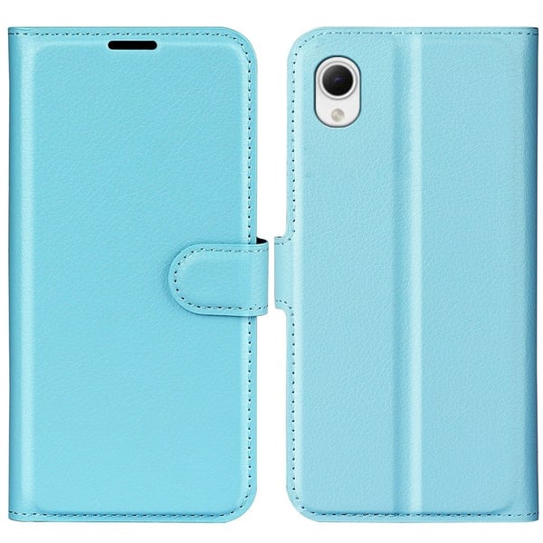 Klassisk Samsung Galaxy A23e Flip Etui - Blå Klassisk Samsung Galaxy A23e Flip Etui - Blå