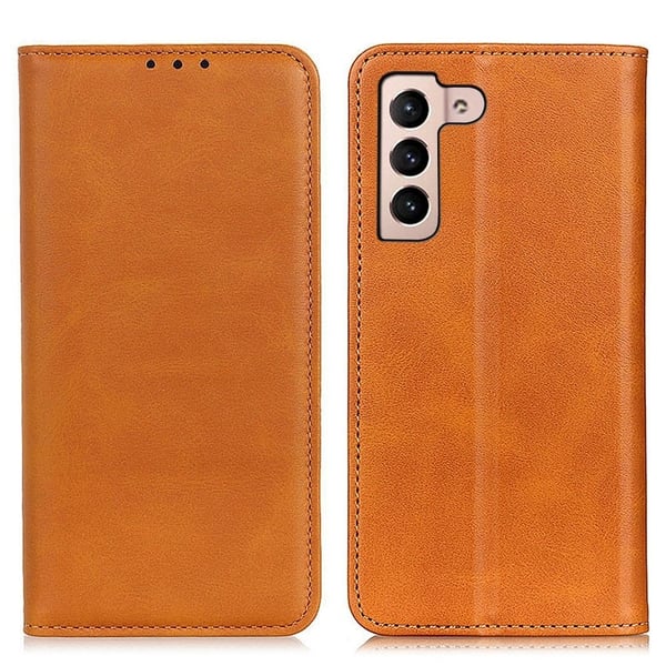 Flip Etui med Pung i Ekte Lær til Samsung Galaxy S23 - Brun Flip Etui med Pung i Ekte Lær til Samsung Galaxy S23 - Brun