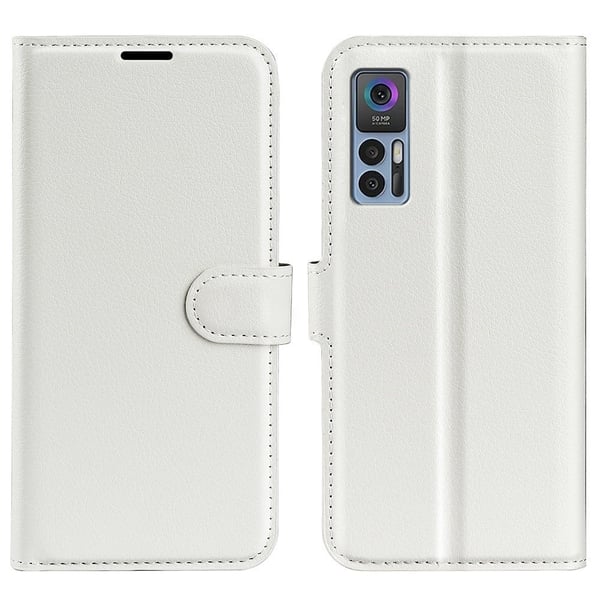 Classic TCL 30 5G flip etui - Hvit