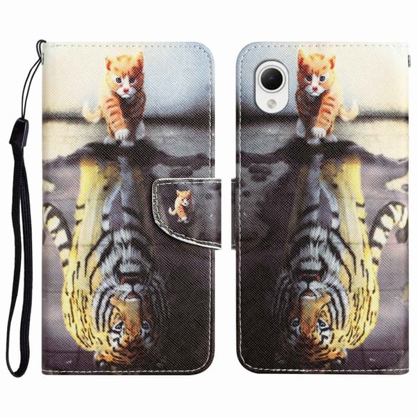 Wonderland Samsung Galaxy A23e Flip Etui - Tiger