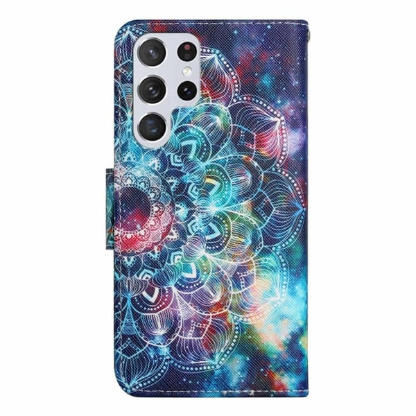 Wonderland Samsung Galaxy S23 Ultra Flippetui - Starry Sky / Mandala