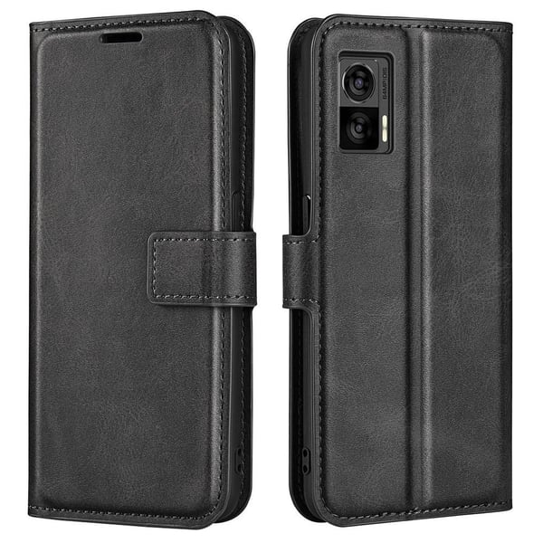 Lompakko Nahkakotelo For Motorola Edge 30 Neo - Musta