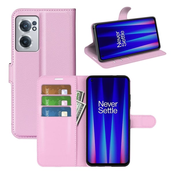 Classic OnePlus Nord CE 2 5G flip etui - Rosa