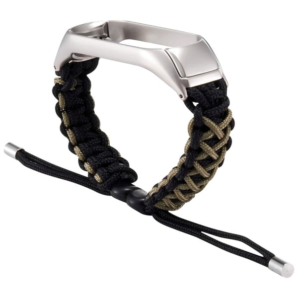 Xiaomi Mi Smart Band 6 / 5 nylon snor klokkerem - Svart / Grå