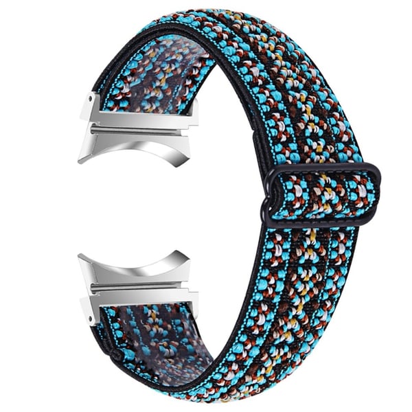 Elastisk klokkerem med kult mønster til Samsung Galaxy Watch 4 - Blå Stamme