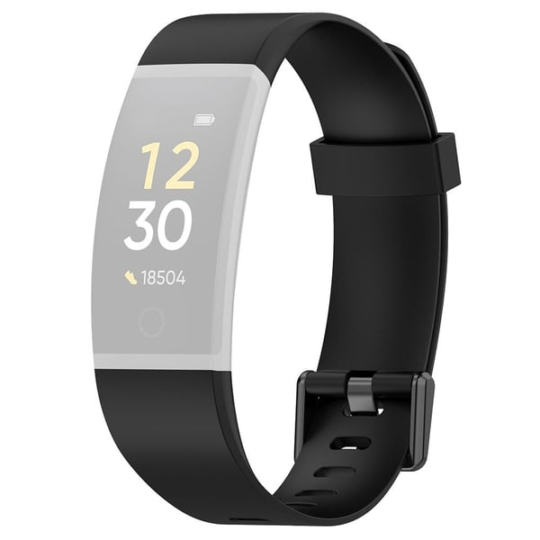 Realme Band vedenpitävä silikonikellon hihna - Musta