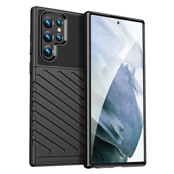 Thunder Samsung Galaxy S23 Ultra Etui - Svart