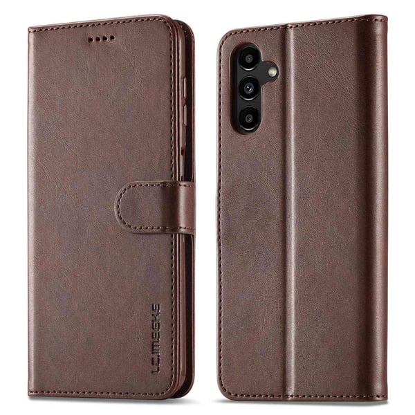 LC.IMEEKE Samsung Galaxy A14 Flip Etui - Brun
