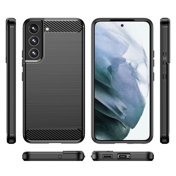 Carbon Flex Suojakotelo Samsung Galaxy S23 - Musta