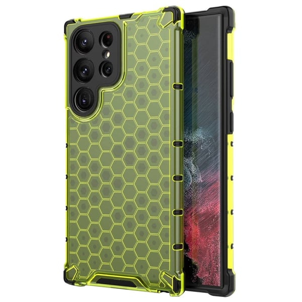 Bofink Honeycomb Samsung Galaxy S23 Ultra Etui - Grønn