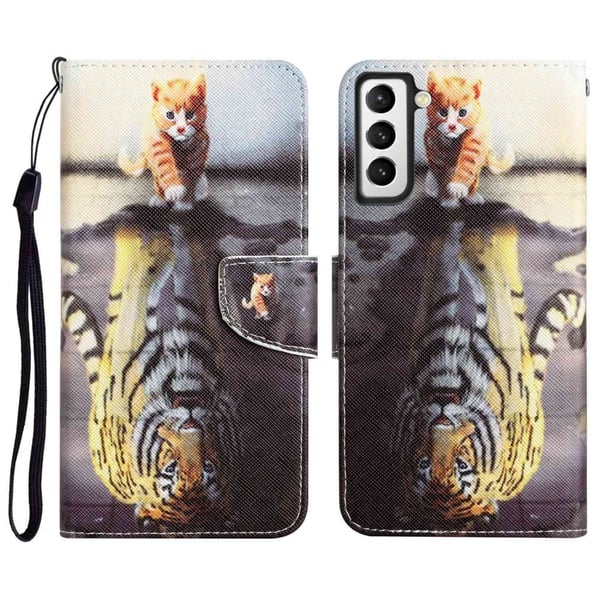 Wonderland Samsung Galaxy S23 Flippetui - Tiger Wonderland Samsung Galaxy S23 Flippetui - Tiger