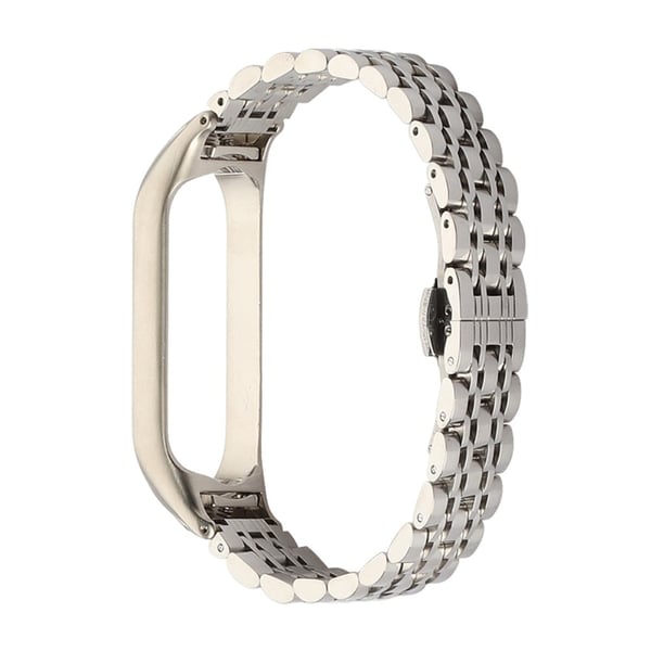 Xiaomi Mi Smart Band 6 / 5 enkel klokkerem i rustfritt stål - Sølv