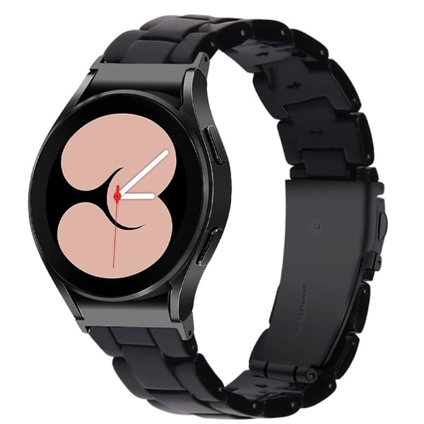 Stilfuld urrem i resin-stil til Samsung Galaxy Watch 4 - Sort