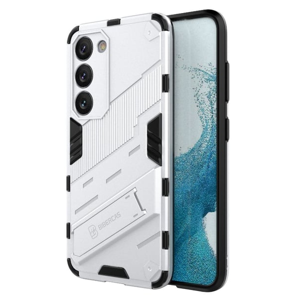 Stødsikker Hybrid Cover med A Moderne Touch til Samsung Galaxy S23 - Sølv Stødsikker Hybrid Cover med A Moderne Touch til Samsung Galaxy S23 - Sølv