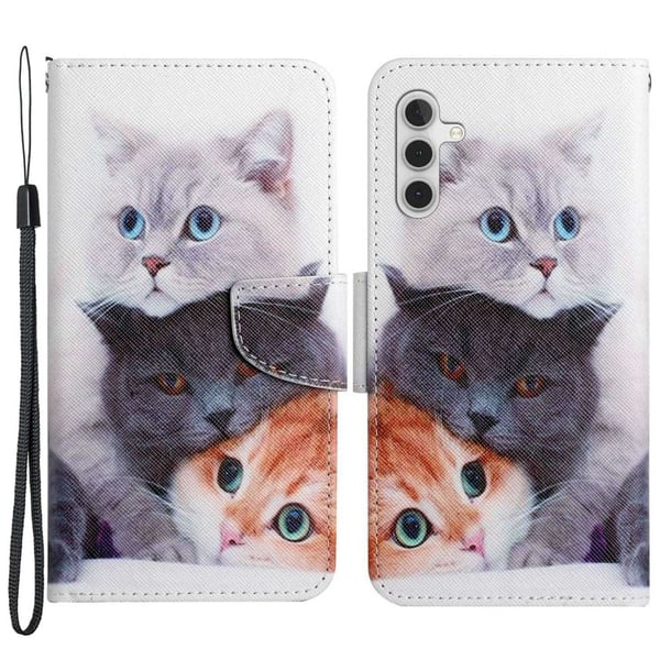 Wonderland Samsung Galaxy A14 Flippetui - Tre Katter