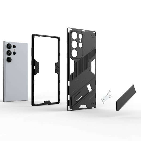 Støtsikkert hybriddeksel for Samsung Galaxy S23 Ultra - Sølv