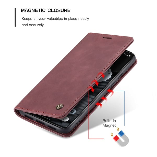 CaseMe Google Pixel 7 Vintage Etui - Rød