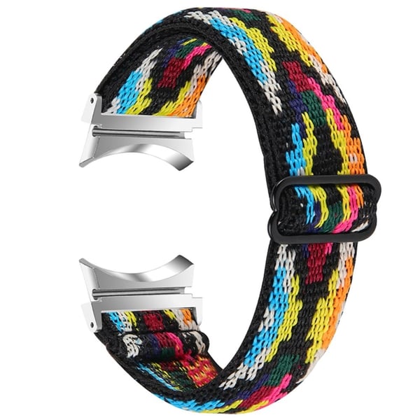 Elastisk klokkerem med kult mønster til Samsung Galaxy Watch 4 - Fargerik Rombe