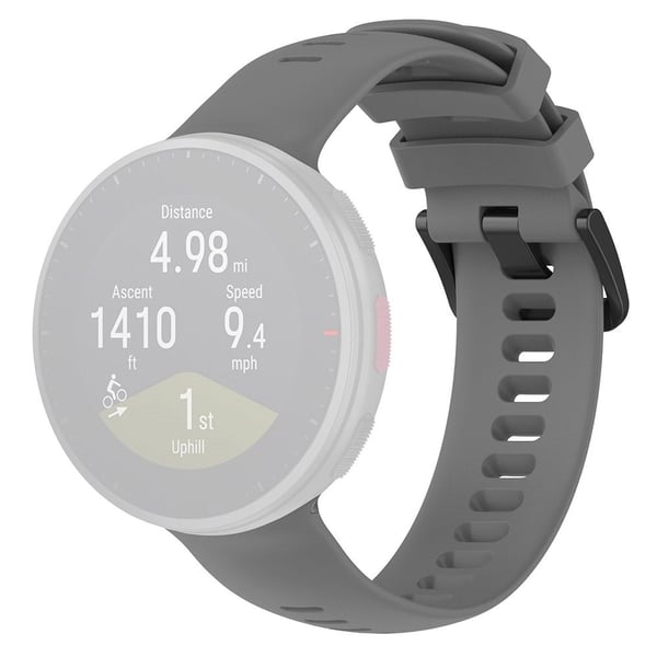 Polar Vantage V2 ensfarvet silikone urrem - Grå