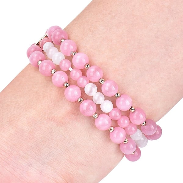 Xiaomi Mi Smart Band 4 / 3 opal perler klokkerem - Rosa